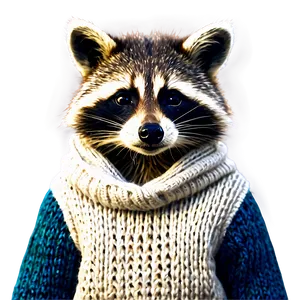 Raccoon In Sweater Png Fbm PNG image