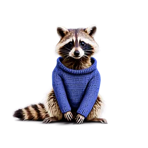 Raccoon In Sweater Png Sjq2 PNG image