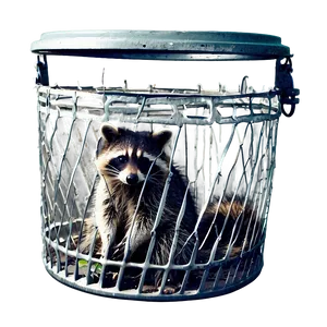 Raccoon In Trash Can Png Fhg PNG image