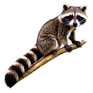 Raccoon On Branch Png 37 PNG image