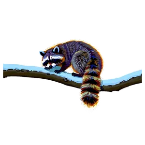 Raccoon On Branch Png 58 PNG image