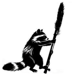 Raccoon Silhouette Image PNG Itt