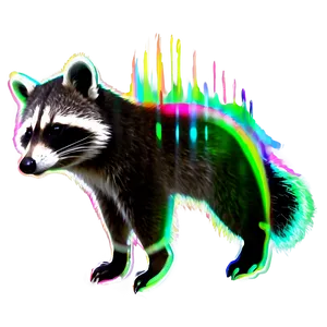 Raccoon Silhouette Image PNG Ure49