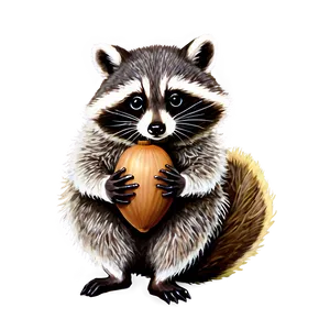 Raccoon With Acorn Png 47 PNG image