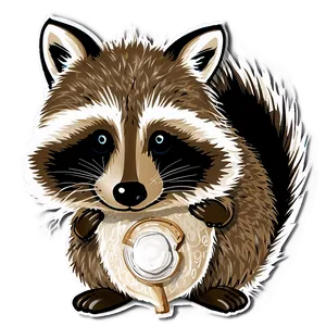 Raccoon With Acorn Png Ynd PNG image