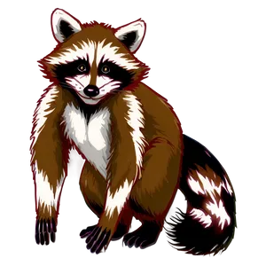 Raccoon With Bandit Mask PNG Qrg