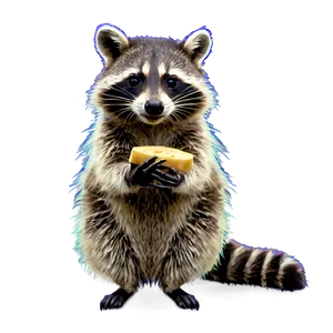 Raccoon With Cheese Png Fof PNG image