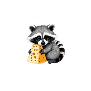 Raccoon With Cheese Png Vjq PNG image