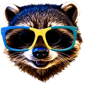 Raccoon With Sunglasses Png Ecx PNG image