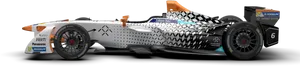 Racecar Side Profile View PNG image