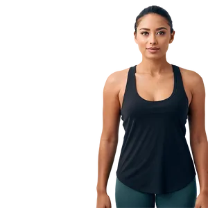 Racerback Black Tank Top PNG 39