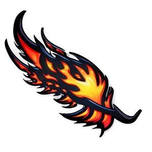 Racing Flames Decal Png Ppr65 PNG image