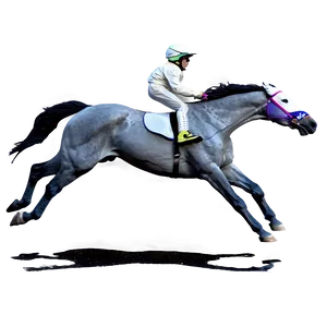Racing Horse In Full Gallop PNG Pil PNG