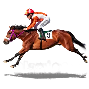 Racing Horse In Full Gallop PNG Xlw7 PNG