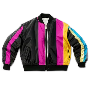 Racing Stripe Bomber Jacket PNG Ocw