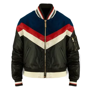 Racing Stripe Bomber Jacket PNG Vkm PNG