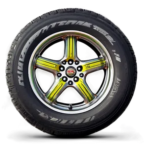 Racing Stripe Car Wheel PNG Qed19 PNG