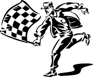 Racing Victory Checkered Flag PNG image