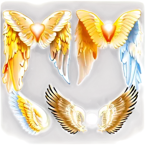 Radiant Angel Wings Silhouette PNG Cxq