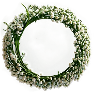 Radiant Baby's Breath Circle PNG 06212024
