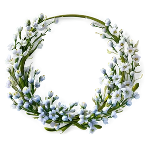 Radiant Baby's Breath Circle PNG 57 PNG