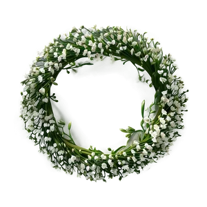 Radiant Baby's Breath Circle PNG Jsn74 PNG