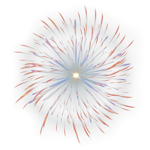 Radiant Blueand Red Firework Display PNG image