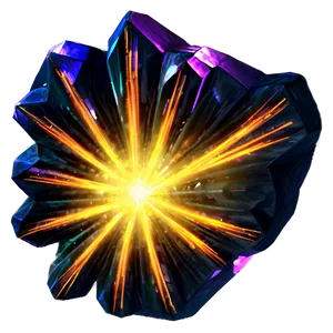 Radiant Crystal Formation PNG Ilc