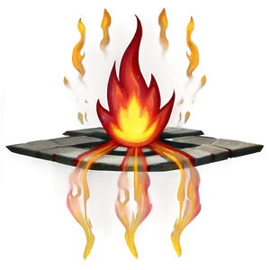 Radiant Fire Emoji Depiction Png 05042024 PNG image