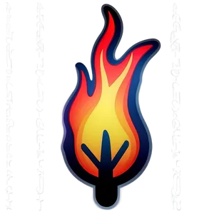 Radiant Fire Emoji Depiction Png 49 PNG image