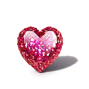 Radiant Glitter Heart Png 06272024 PNG image