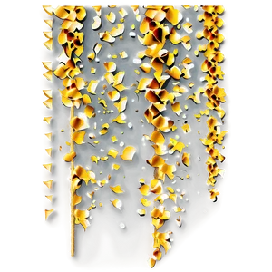 Radiant Gold Confetti Png Jpa PNG image