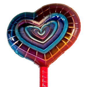 Radiant Heart Lollipop PNG Pih