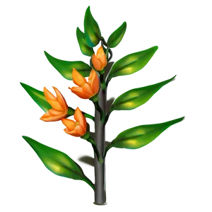 Radiant Orange Flora PNG 37 PNG