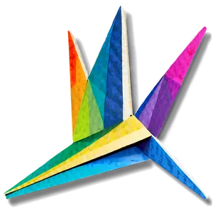 Radiant Paper Crane PNG Mkb