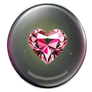 Radiant Pink Heart Diamond Clipart Png 06282024 PNG image