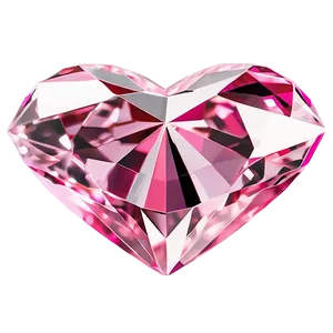 Radiant Pink Heart Diamond Clipart Png 06282024 PNG image