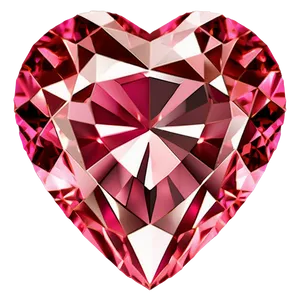 Radiant Pink Heart Diamond Clipart Png 55 PNG image