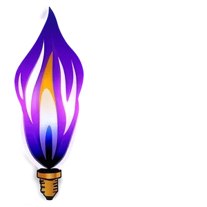Radiant Purple Flame PNG Lgo