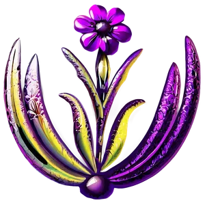 Radiant Purple Flower PNG Sya6