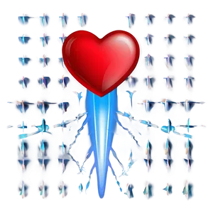 Radiant Red Heart Emoji PNG Ddd PNG