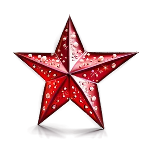 Radiant Red Star PNG Dob