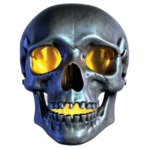 Radiant Skull Illustration Png B PNG image