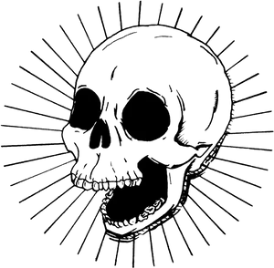 Radiant Skull Illustration