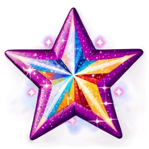 Radiant Sparkle Star Png 06212024 PNG image