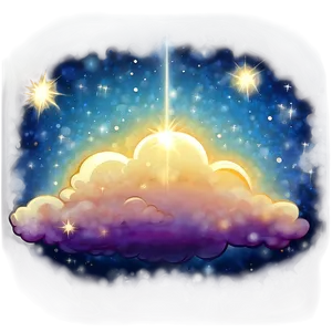 Radiant Starlit Sky PNG Xxl