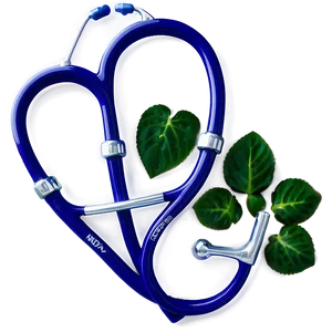 Radiant Stethoscope Heart PNG Dup