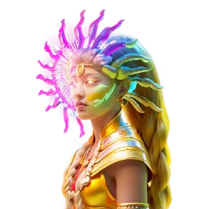 Radiant Sun Goddess PNG Sxa