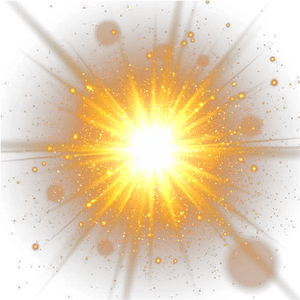 Radiant Sunburst Glow PNG image