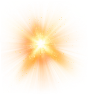 Radiant Sunburst Illustration PNG image